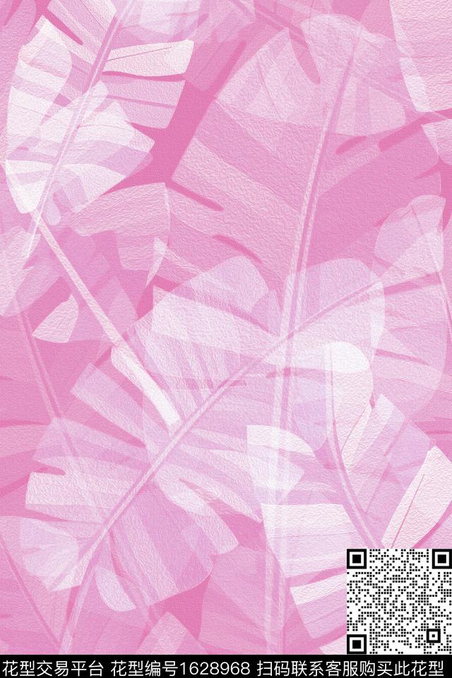 年轻女装植物大花数码印花花型下载（图片编号: 1628968） - 瓦栏（Walan）