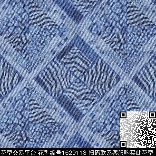 豹纹斑马纹动物纹数码印花花型下载（图片编号: 1629113） - 瓦栏（Walan）