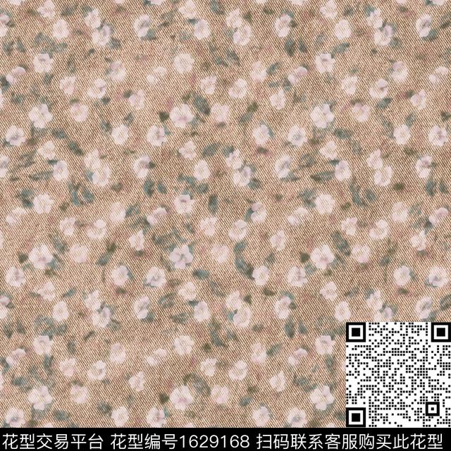 肌理小碎花复古数码印花花型下载（图片编号: 1629168） - 瓦栏（Walan）
