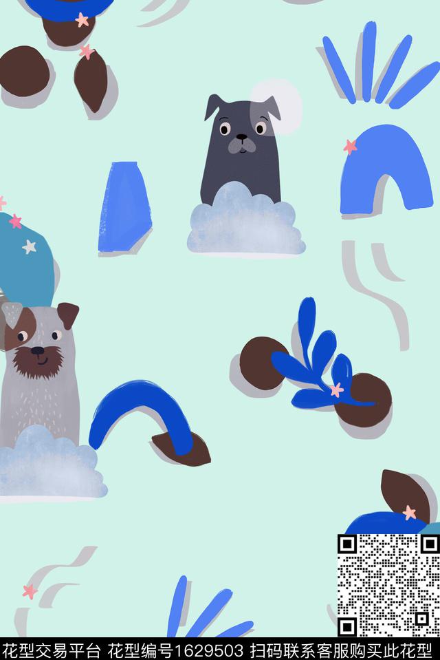 印花花型下载（图片编号: 1629503） - 瓦栏（Walan）