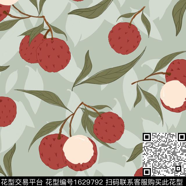 年轻女装植物小碎花数码印花花型下载（图片编号: 1629792） - 瓦栏（Walan）