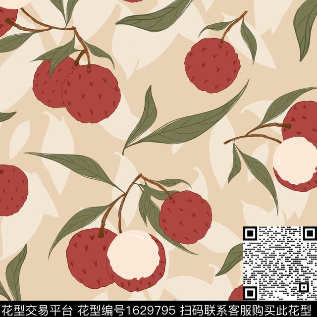 年轻女装植物小碎花数码印花花型下载（图片编号: 1629795） - 瓦栏（Walan）
