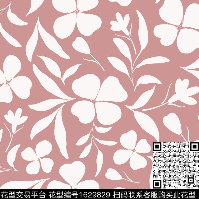 年轻女装植物花卉传统印花花型下载（图片编号: 1629829） - 瓦栏（Walan）