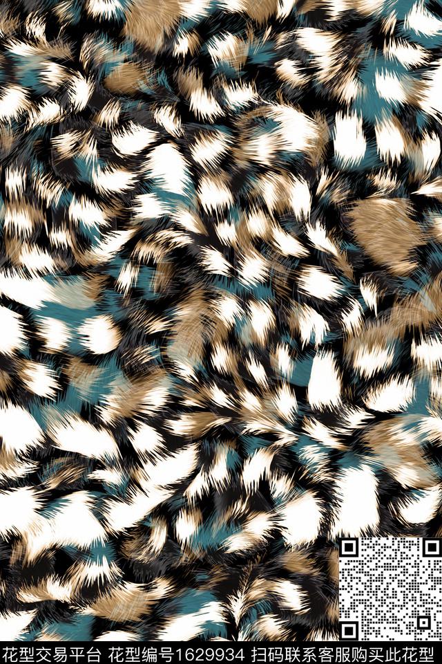 豹纹动物纹点纹数码印花花型下载（图片编号: 1629934） - 瓦栏（Walan）