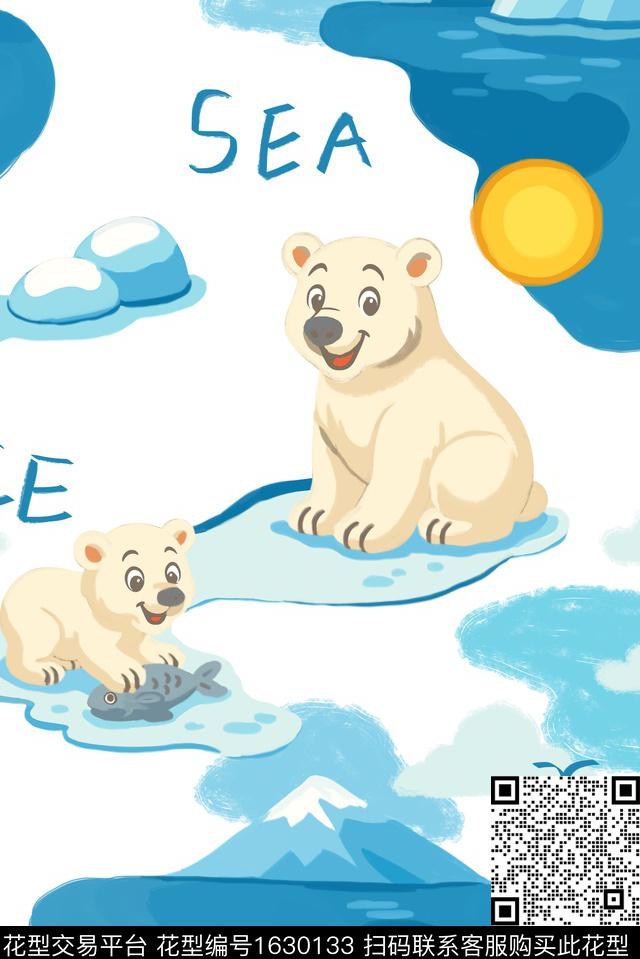 熊童装卡通数码印花花型下载（图片编号: 1630133） - 瓦栏（Walan）