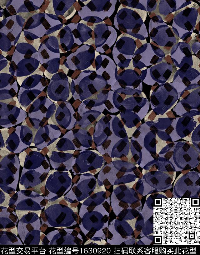 纹理水彩数码花型传统印花花型下载（图片编号: 1630920） - 瓦栏（Walan）