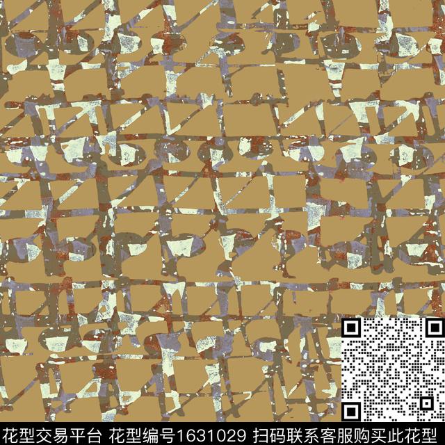 碎片抽象GUCCI数码印花花型下载（图片编号: 1631029） - 瓦栏（Walan）