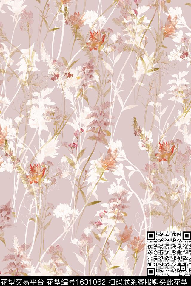 花卉小碎花女装数码印花花型下载（图片编号: 1631062） - 瓦栏（Walan）