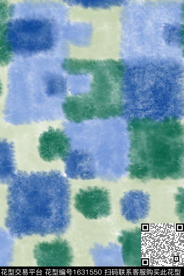 水彩格子淑女数码印花花型下载（图片编号: 1631550） - 瓦栏（Walan）