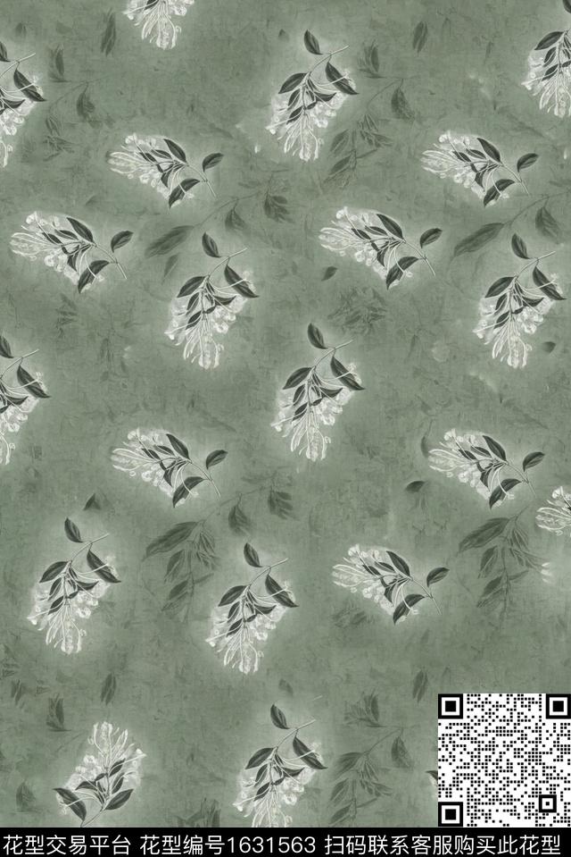 花卉植物中老年数码印花花型下载（图片编号: 1631563） - 瓦栏（Walan）
