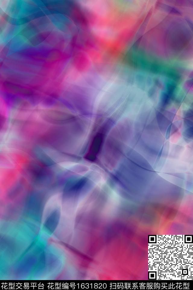 纹理光影轻薄数码印花花型下载（图片编号: 1631820） - 瓦栏（Walan）