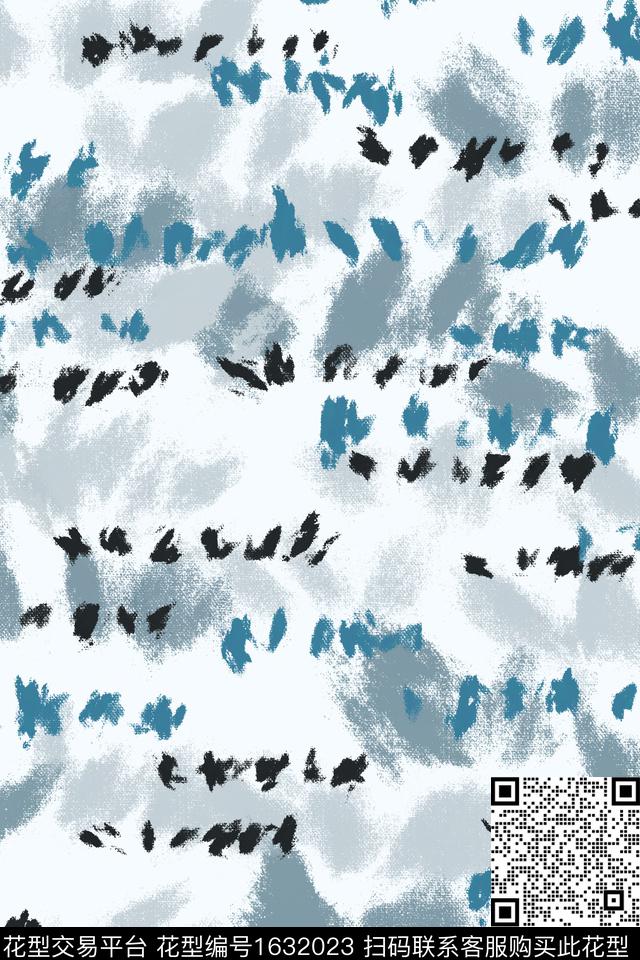 肌理笔触条纹数码印花花型下载（图片编号: 1632023） - 瓦栏（Walan）