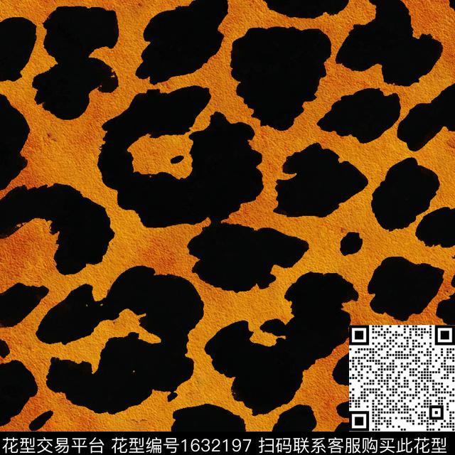 豹纹抽象动物纹数码印花花型下载（图片编号: 1632197） - 瓦栏（Walan）