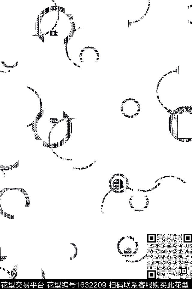 休闲简约男装传统印花花型下载（图片编号: 1632209） - 瓦栏（Walan）