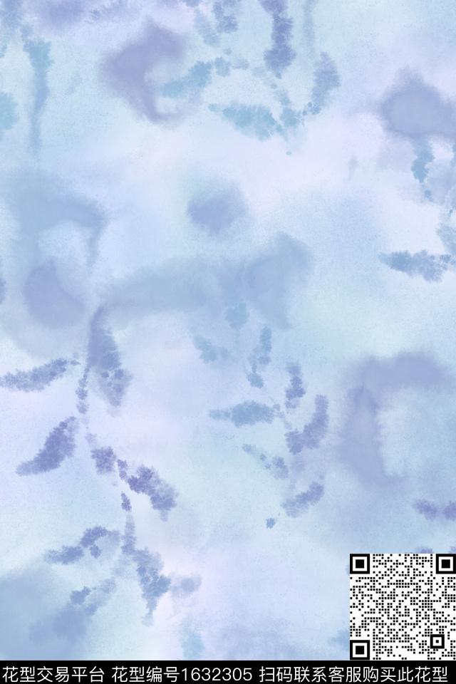 侘寂肌理水彩数码印花花型下载（图片编号: 1632305） - 瓦栏（Walan）
