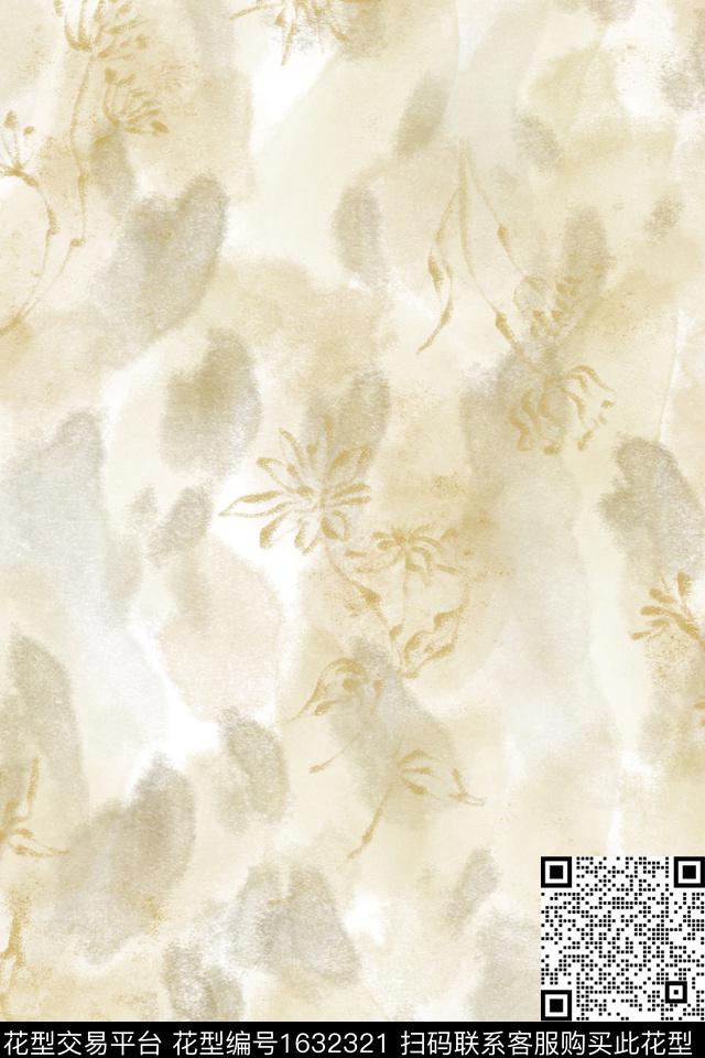 小清新侘寂花卉数码印花花型下载（图片编号: 1632321） - 瓦栏（Walan）