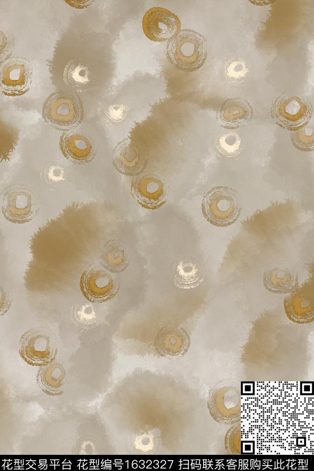 肌理笔触波点数码印花花型下载（图片编号: 1632327） - 瓦栏（Walan）