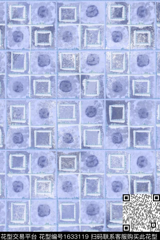 肌理笔触复古数码印花花型下载（图片编号: 1633119） - 瓦栏（Walan）
