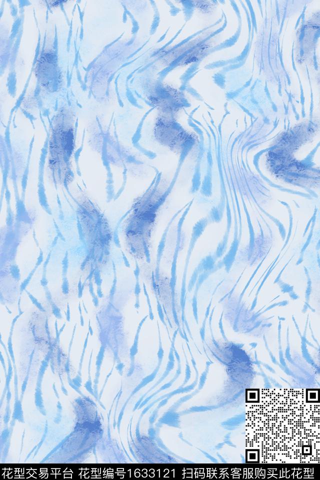 肌理简约水彩数码印花花型下载（图片编号: 1633121） - 瓦栏（Walan）