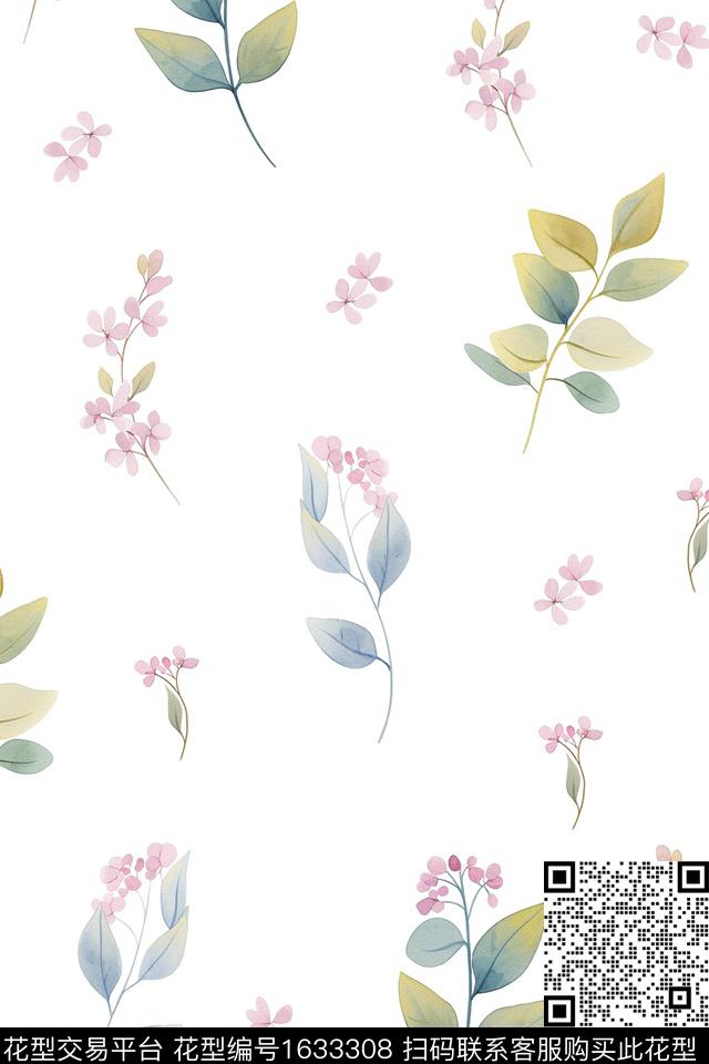 小清新花卉春夏花型数码印花花型下载（图片编号: 1633308） - 瓦栏（Walan）