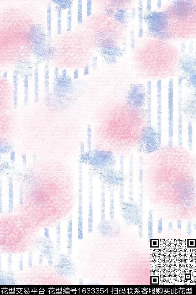 小清新清爽底花卉简约数码印花花型下载（图片编号: 1633354） - 瓦栏（Walan）