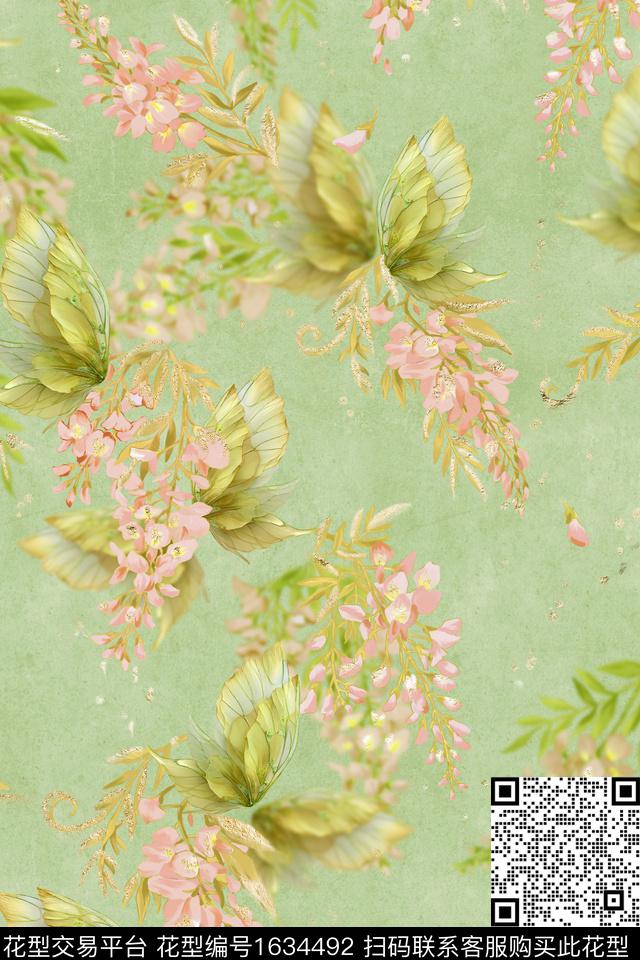 印花花型下载（图片编号: 1634492） - 瓦栏（Walan）