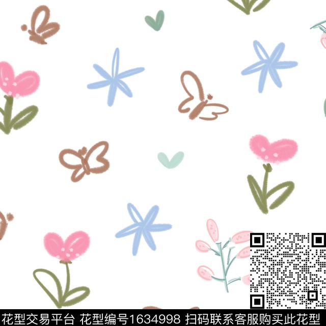 可爱小碎花童装数码印花花型下载（图片编号: 1634998） - 瓦栏（Walan）