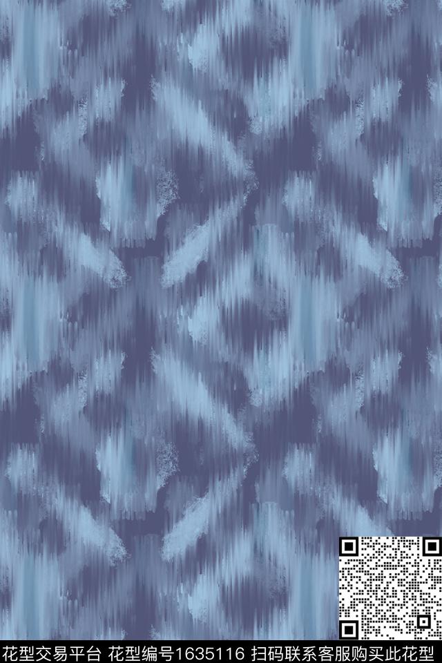 牛仔复古格子数码印花花型下载（图片编号: 1635116） - 瓦栏（Walan）