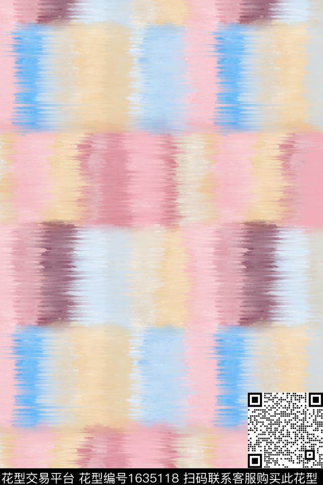 小清新民族风几何数码印花花型下载（图片编号: 1635118） - 瓦栏（Walan）