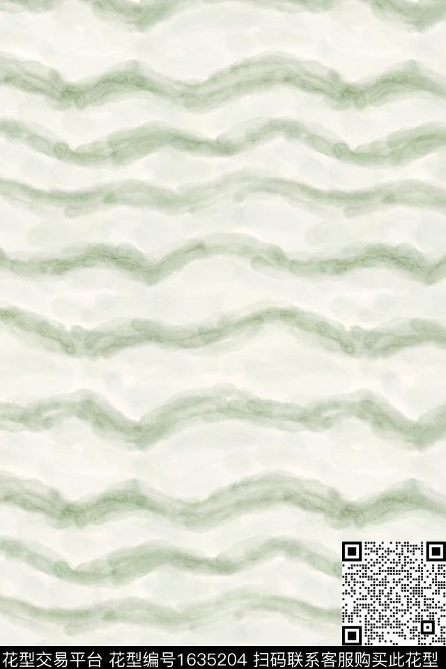 小清新清爽底花卉水彩数码印花花型下载（图片编号: 1635204） - 瓦栏（Walan）