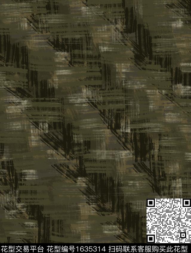 纹理手绘迷彩数码印花花型下载（图片编号: 1635314） - 瓦栏（Walan）