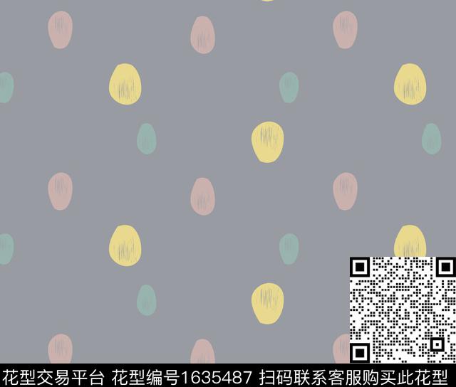 趣味几何传统印花花型下载（图片编号: 1635487） - 瓦栏（Walan）