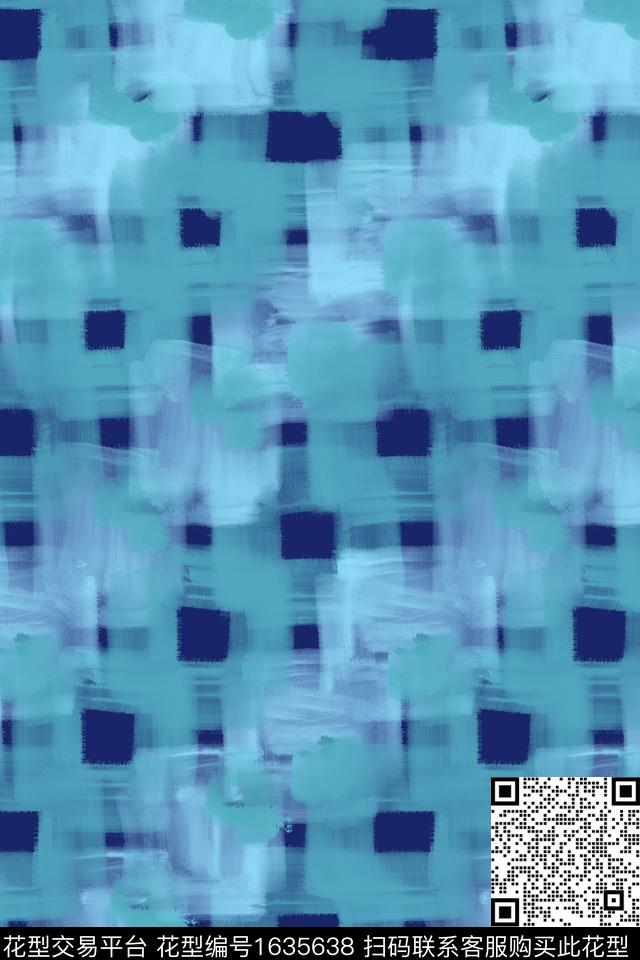 肌理简约笔触数码印花花型下载（图片编号: 1635638） - 瓦栏（Walan）