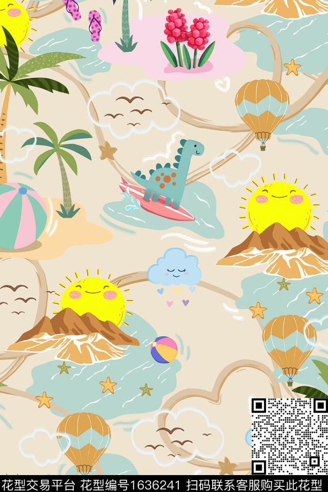 趣味童装卡通数码印花花型下载（图片编号: 1636241） - 瓦栏（Walan）
