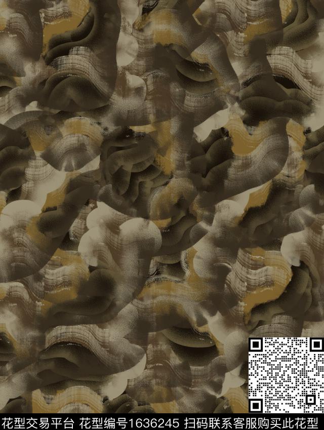肌理手绘几何数码印花花型下载（图片编号: 1636245） - 瓦栏（Walan）