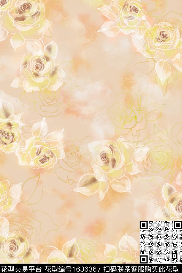 印花花型下载（图片编号: 1636367） - 瓦栏（Walan）