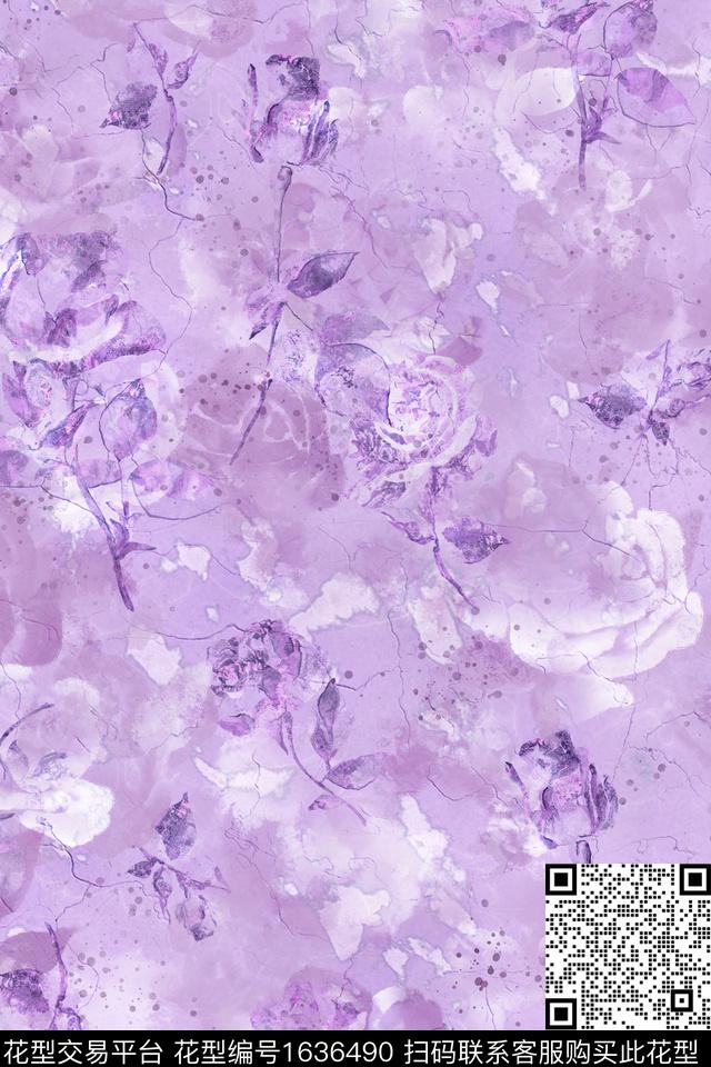 印花花型下载（图片编号: 1636490） - 瓦栏（Walan）