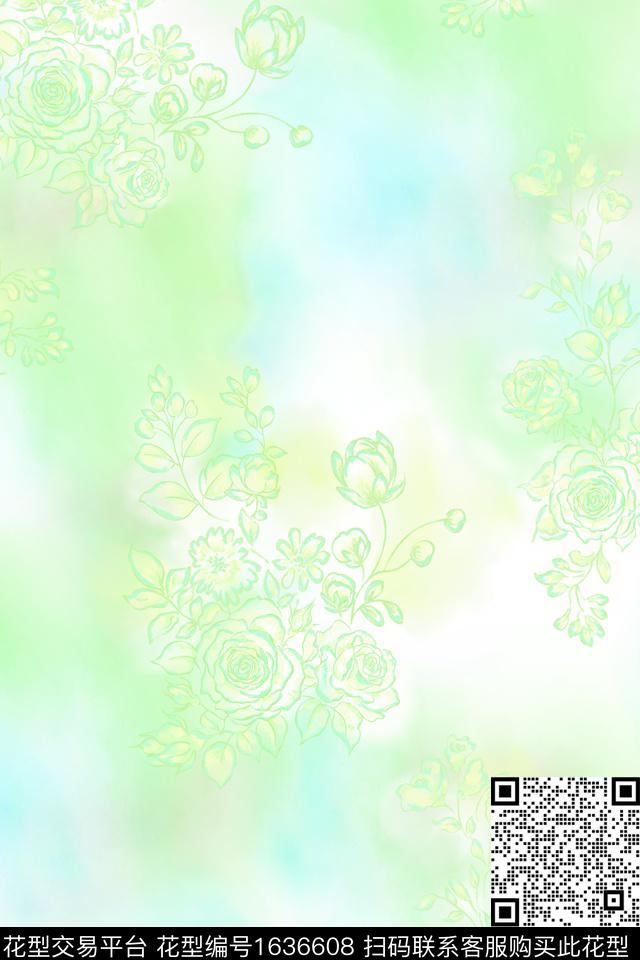 印花花型下载（图片编号: 1636608） - 瓦栏（Walan）