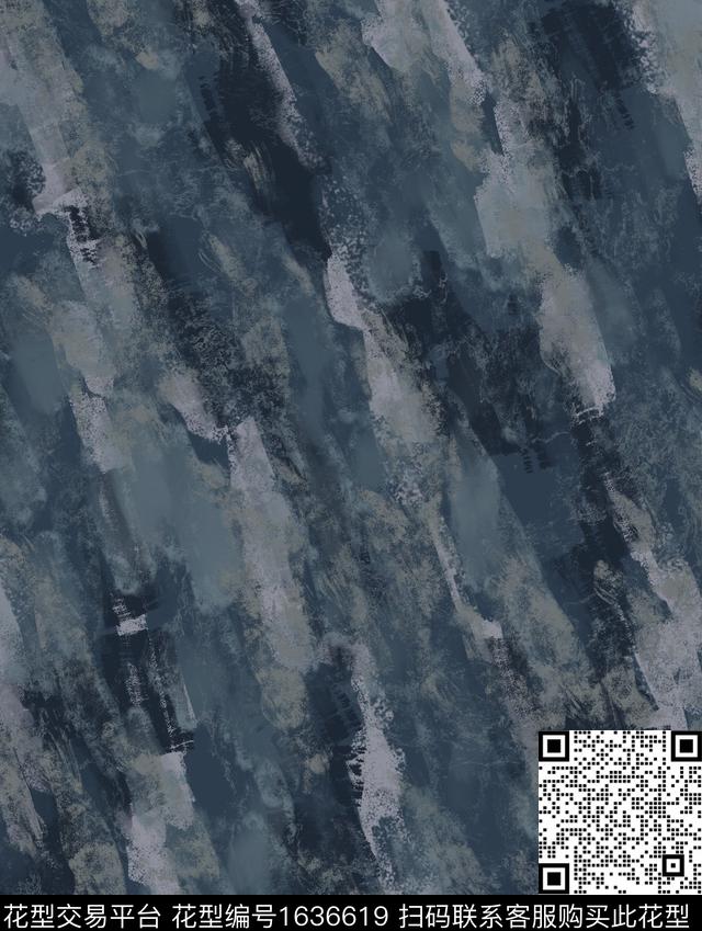 户外抽象男装肌理数码印花花型下载（图片编号: 1636619） - 瓦栏（Walan）
