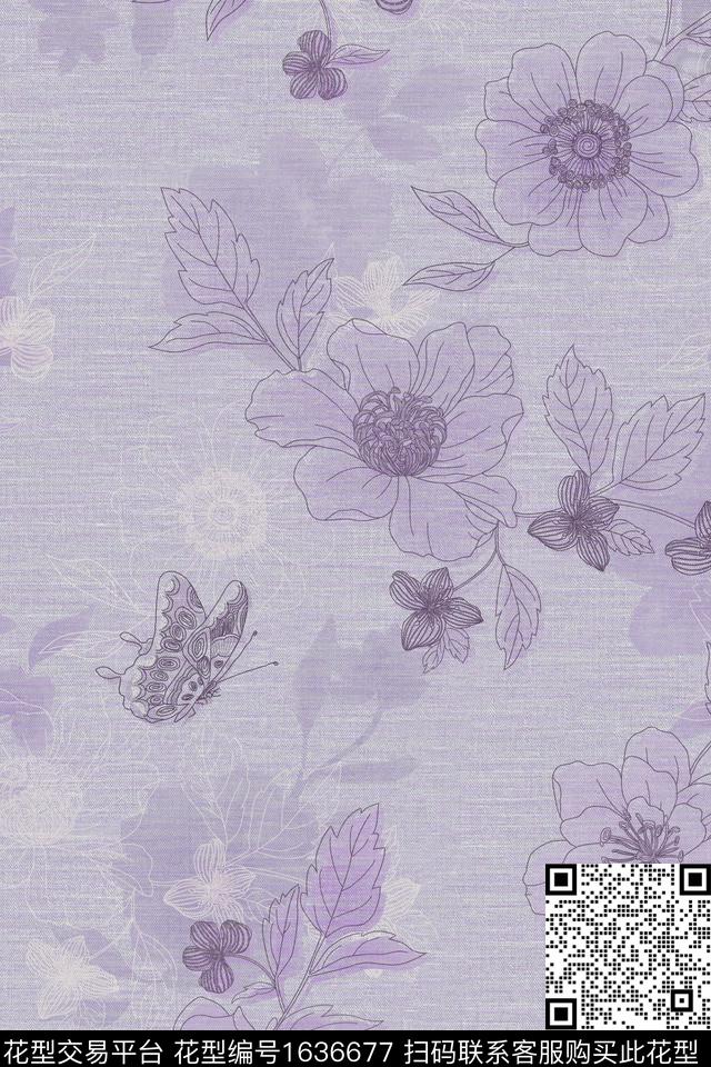 印花花型下载（图片编号: 1636677） - 瓦栏（Walan）