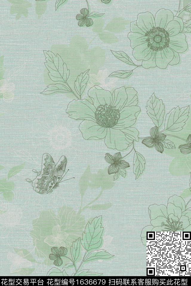 印花花型下载（图片编号: 1636679） - 瓦栏（Walan）