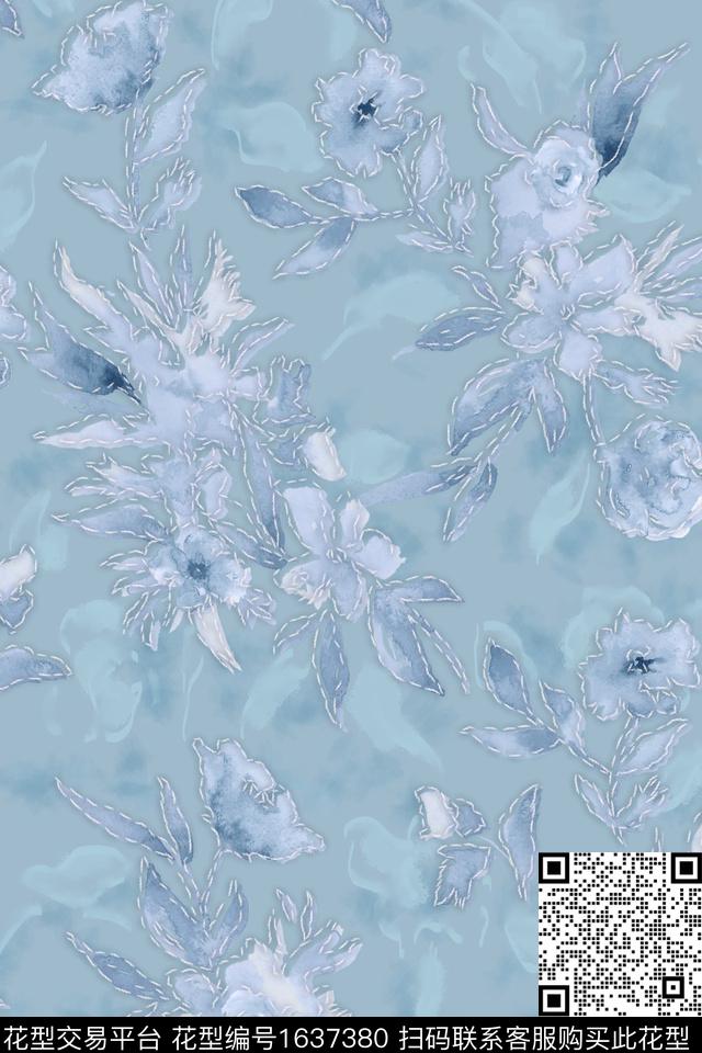 印花花型下载（图片编号: 1637380） - 瓦栏（Walan）