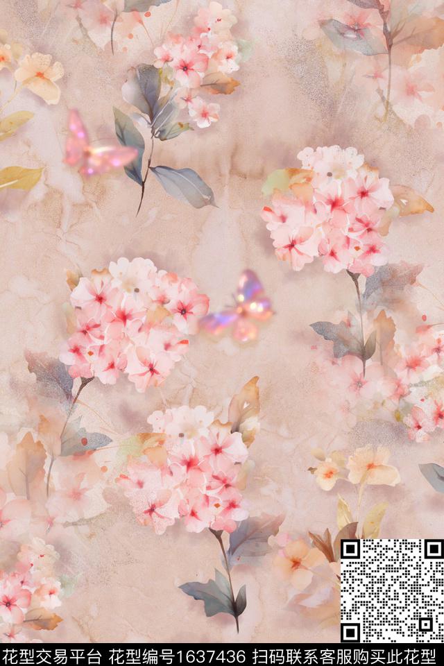 印花花型下载（图片编号: 1637436） - 瓦栏（Walan）