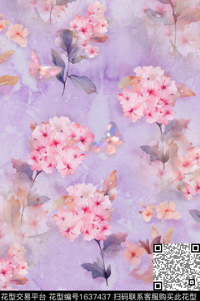 印花花型下载（图片编号: 1637437） - 瓦栏（Walan）