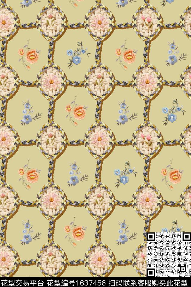 印花花型下载（图片编号: 1637456） - 瓦栏（Walan）