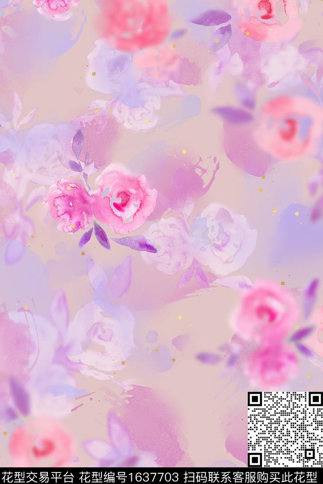 印花花型下载（图片编号: 1637703） - 瓦栏（Walan）