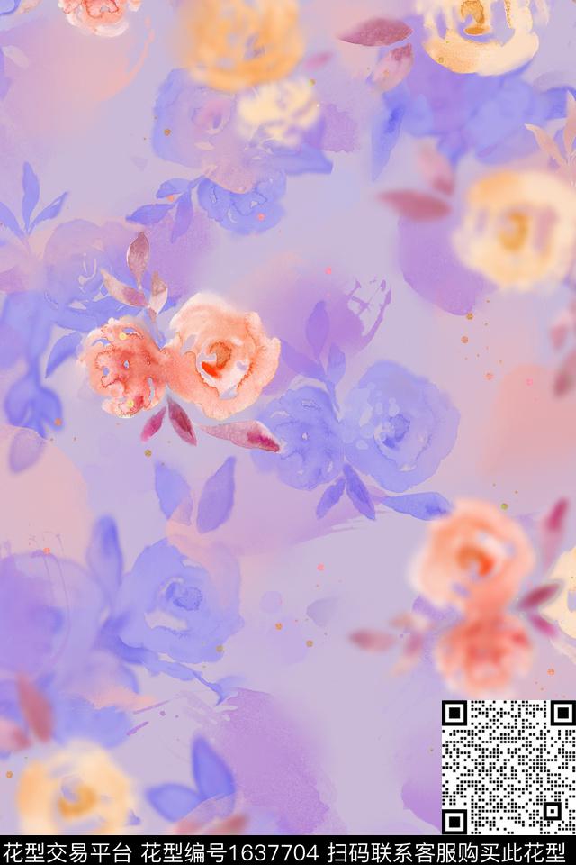 印花花型下载（图片编号: 1637704） - 瓦栏（Walan）