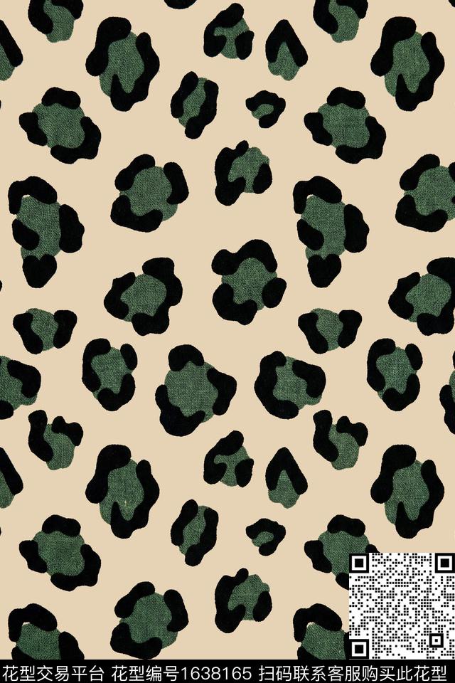 动物纹豹纹布纹数码印花花型下载（图片编号: 1638165） - 瓦栏（Walan）
