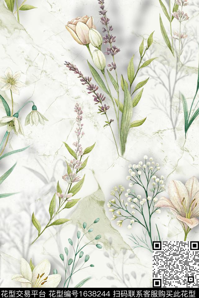 印花花型下载（图片编号: 1638244） - 瓦栏（Walan）