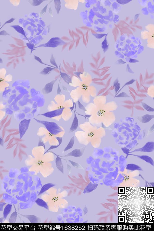 印花花型下载（图片编号: 1638252） - 瓦栏（Walan）